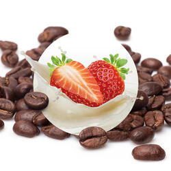 Strawberries in Cream – Decaffeinated Flavored Roasted Coffee 